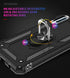 TJS Heavy Duty Case for Samsung Galaxy A50 2019, with Tempered Glass Screen Protector and Kickstand