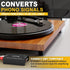 12V Phono Turntable Preamp,Low Noise Stereo Preamplifier with RCA Input/TRS Output, High-Fidelity Audio with DCAdapter