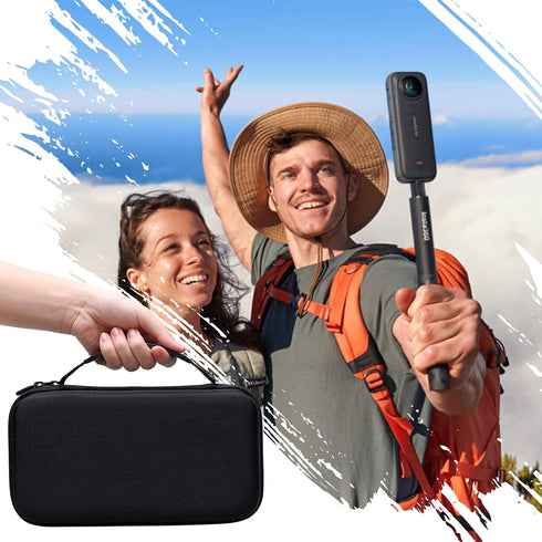XANAD Hard Case for Insta360 X4/X3/X2 Waterproof 8K 360 Action Camera - Storage Carrying Bag