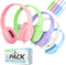 Sonitum Bulk Kids Headphones for School - 5-Pack On-Ear 3.5mm Wired Headphones with Microphones