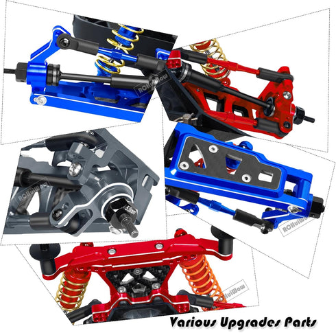 RCHuiWow 1/10 4WD,Stampede 4WD,Alloy #6830X,Navy RC Bulkhead Upgreades Part for Slash Aluminum Front Lower Bulkhead