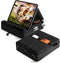 TpeeTeek Tablet Pillow Stand with Storage, Foldable iPad Holder for Lep, Bed, Sofa,