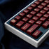 114 Keycaps Translucent Red Keycaps, Cherry Profile Doubleshot PBT Keycap Set for 61/64/87/104/108 Cherry MX Switches