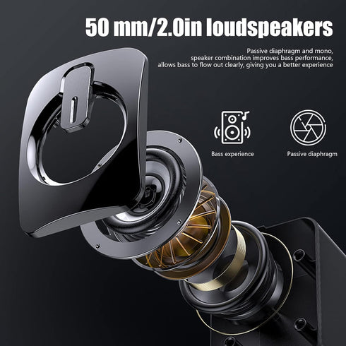 Mini Computer Speaker, Stereo Less Distortion, USB Powered Wired Small Speaker for Desktop PC & Laptop