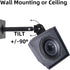 ZSHIGANMA 80lb,Heavy Universal Speaker Wall Ceiling Mounts Support up to Duty Dual Black Bookshelf Speaker Mounting