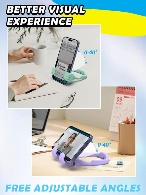 Thumbs Up Lazy Phone Stand, 2 Pack Cell Phone Holder for Desk, 2024 College Graduation Gifts for Teens and Adults