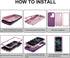 Asuwish Hybrid Rugged Phone Case for Alcatel 3V 2019, Full Body Bumper Heavy Duty Protective Accessories for Women