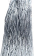 1x2 M Door String Curtain | Rare Flat Silver Ribbon Thread Fringe Window Panel | Room Divider for Wedding Coffee House