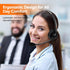 Lightweight Wired RJ9 Telephone Headphone Call Center Headset, Compatible with Yealink & Grandstream Phones