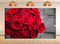 UPXIO 8x8ft Red Rose Bouquet Close Up Backdrop Romantic Floral Arrangement Photo Background