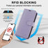 MONASAY Wallet Case for iPhone X/iPhone Xs, 5.8-inch, Flip Folio Leather Cover with Credit Card Holder, Glass Screen