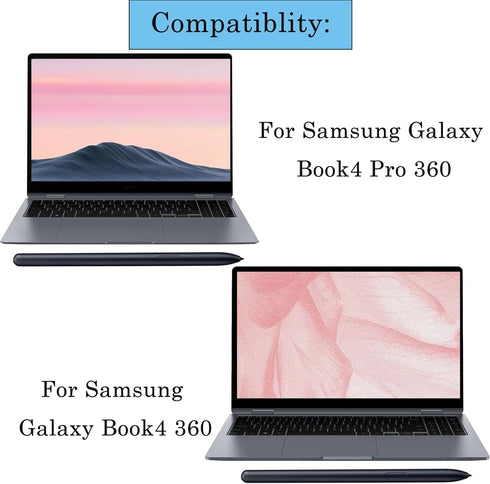 Galaxy Book4 360 / Book4 Pro 360 S Pen Replacement for Samsung Galaxy Book4 360, Book4 Pro 360 Stylus (Black)