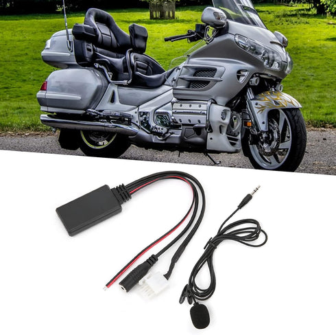 DC 12V Car Audio Cable AUX Bluetooth 5.0 Adapter for Honda Goldwing GL1800