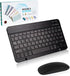 Bluetooth Keyboard and Mouse Combo, Ultra Slim Rechargeable Portable Wireless Keyboard Mouse Set for Android Windows