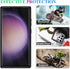 wahhle Samsung Galaxy S23 Ultra Case, Built-in Screen Protector, Full Body Shockproof Slim Fit Bumper Cover, Black/Clear