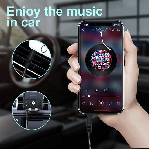 GUY-TECH 3.5mm ONB13AV002 Cassette AV Out to AUX in Cable Audio/Video Cable Cord Compatible for ONN Portable