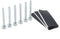 THE CIMPLE CO Pitch Pad Kit - Zinc - 6 Grade 5 Steel Lag Bolts and 3 Mastic Pads for Roof Antennas
