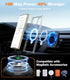 TORRAS 360° Spin Magnetic Kickstand for Samsung Galaxy S24 Ultra Case - Compatible with MagSafe, Transparent Slim