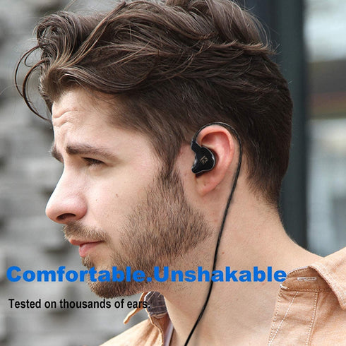 KBEAR KS1 Earphones: Super Bass IEM Headphones with Crystal Clear Sound & High-Resolution Noise Canceling for Musicians.