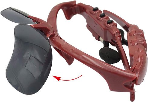 Wireless Bluetooth Sunglasses, Anti-ray Stereo 4.1 Music Headphones for Men, Support Headset and Hands-free for Cell