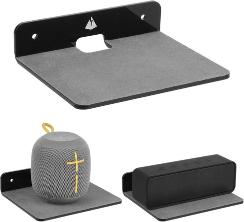 TXEsign Wall Shelves Speaker Shelves 2 Pack, Small Mount for Bluetooth Speaker, Webcam, Toy Display
