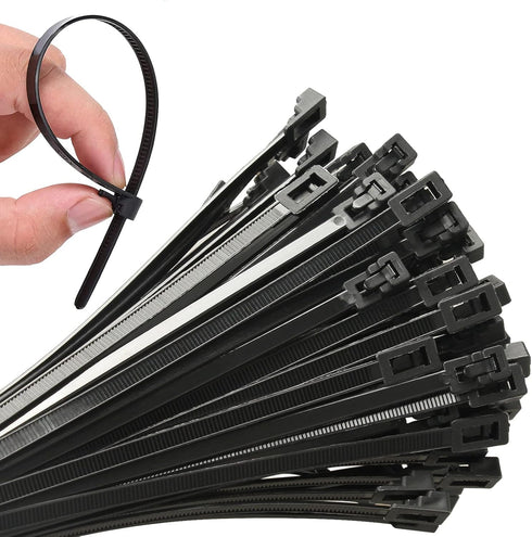 100Pcs 8 Inch Heavy Duty Industrial Zip Toes 40lbs Tensile Strength Releasable