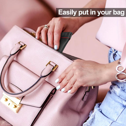 3pcs Earphone Pouch PU Leather Headphone Storage Bag, Universal Spring Bag Closure for Storing Earphones, Coins