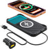 LANSEMKU Wireless Car Charger Pad for iPhone17/16/15/14/13/12, Non Slip Fast Wireless Charging Pad