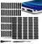 120Pcs Phone Speaker Cover Dustproof Stickers, Anti Dust Sticker Kit with Cleaning Brush & Tweezer for Phone Speaker