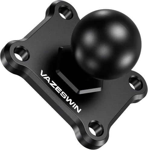 1" Ball Mount with Aluminum Alloy Square Plate, Universal Electronic Device Mounting Base for Garmin, Lowrance,