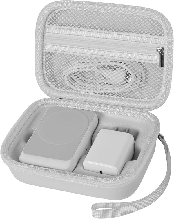 Case for Anker MagSafe Charger MagGo 3in1 Charging Station, 15W Wireless Magnetic Stand Storage for Apple Watch (White)