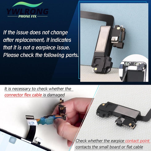 Earpiece Speaker for iPhone 11 Pro, Ear Speaker Replacement for iPhone 11 Pro Speaker Assembly with Light Proximity