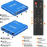 MYPIN 1080p MP4 MP4 HDMI Media Player, Blue Mini Full-HD Ultra HDMI Player for -MKV/RM/ / AVI etc- HDD USB Flash