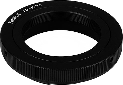 Fotodiox Lens Mount Adapter - T-Mount (T/T-2) Screw Mount SLR Lens to Canon EOS (EF, EF-S) Mount SLR Camera Body