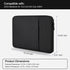 CaseBuy Water-Resistant MacBook Air 15 inch Sleeve for 2023 2024 MacBook Air 15 M2 M3 Chip A2941 A3114 - Black