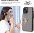 Folosu 13 360Rotation 6.1 Inch Compatible with iPhone Case Wallet with Card Holder, Finger Ring Holder Kickstand