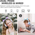 Headphones for Back to School, Kids Cat Ear Headphones, Foldable Bluetooth Wireless Headphones with Microphone, LED
