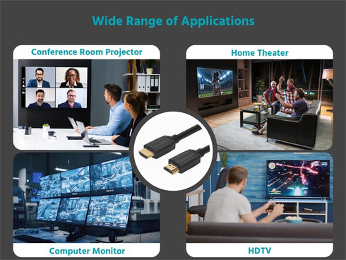 8K 48Gbps, 6 Monoprice Ultra High Speed HDMI Cable - Dynamic HDR, eARC, Feet, Black - DynamicView Series