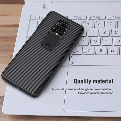 Nillkin CamShield Pro Slim Case for Xiaomi Redmi Note 9 Pro - Protective Cover with Camera Protector, Hard PC and TPU