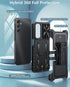 FNTCASE Galaxy A15-5G Case: Rugged, Military-Grade Shockproof Protection, Kickstand & Holster, 6.5" Black Heavy Duty