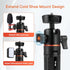 Mini Desktop Aluminum Tripod Stand with Cold Shoe, 360° Ball Head for iPhone, Android, Canon, Sony