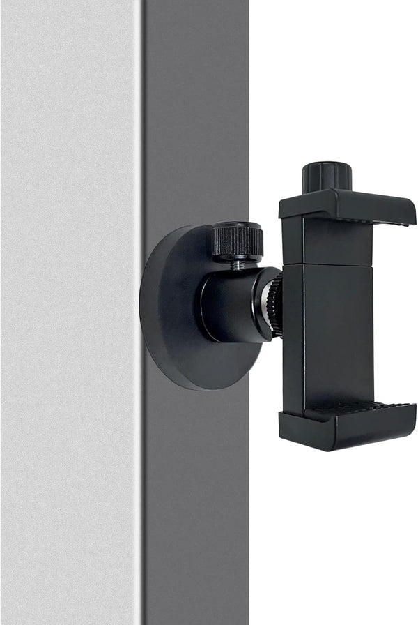 Heavy Duty Gym Magnetic Phone Mount Holder, Cell Phone Clamp for Ferrous Metal Surfaces, Designed for Gym, Motorcycles,