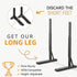 EZISE 35-75 Inch 7 120lbs, 800x400mm Universal TV Stand Legs for LCD/LED/OLED TVs, Tabletop TV Mount Base with Height