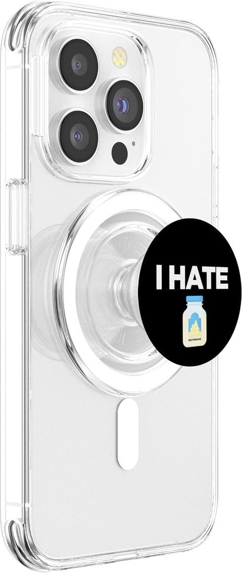 I Hate Mayonnaise Shirt I Hate Mayo Anti Mayo I Hate Mayonnaise Funny Mayo Haters PopSockets MagSafe PopGrip for iPhone