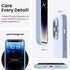 ORNARTO Slim Liquid Silicone Phone Case for iPhone 14 Pro, 6.1 inch, Baby Blue with Microfiber Lining