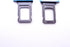 2X 13 13 Single Sim Card Holder Slot SimCard Tray Replacement Compatible with iPhone Pro / Pro Max (Blue)