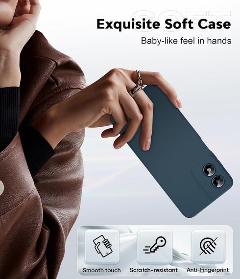 LeYi Moto-G-Play-2024 (XT2413): 2024 4G 2024, for Case Motorola G Play Case with Soft Liquid Silicone Shockproof, Slim