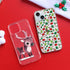 Lafunda Cute Clear Glitter Xmas Snowflake Series Protective Phone Case for iPhone 15 for Women Girls Kids Men (Tree)