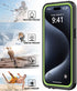 iPhone 15 Pro Max Case Waterproof 6.1'', Full Protective Dustproof Shockproof with Screen Protector