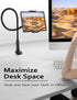 Tryone 30in 4.7-10.5 30in Gooseneck Kindle&Tablet Holder for Bed Hands-Free Reading on Bed Headboard for iPad, Kindle
